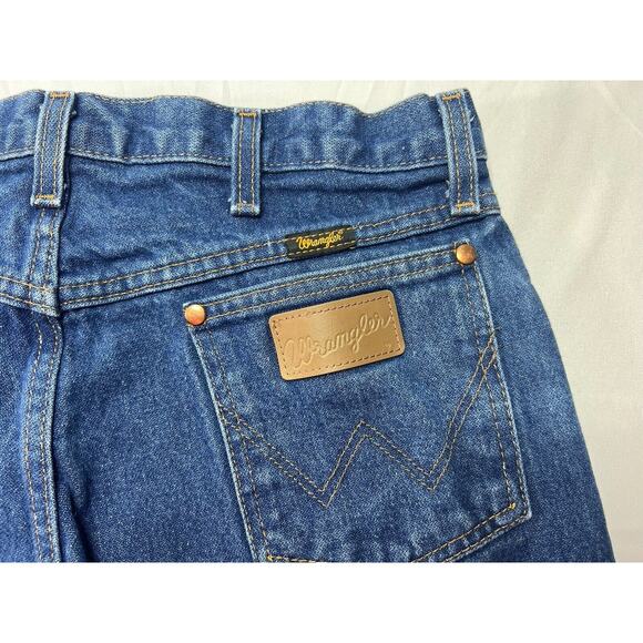 Wrangler 13MWZ Men's Regular Fit Straight Leg Western Blue Jeans - Size 34x30.5 - Picture 5 of 6